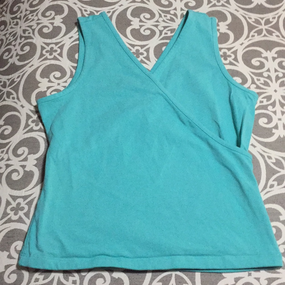 Soft Surroundings sleeveless ballet wrap top